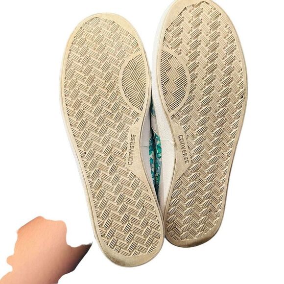 Converse Breakpoint Low Floral blue & white women’s size 8 - Picture 12 of 12